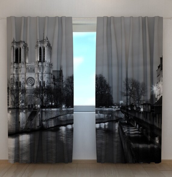 Curtains Panels Notre Dame Paris Curtain Blackout Curtains Realistic Curtains