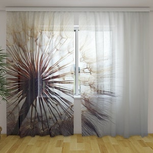 Sheer   curtains Dandelion curtains Kitchen curtain Living room curtains Bedroom curtains