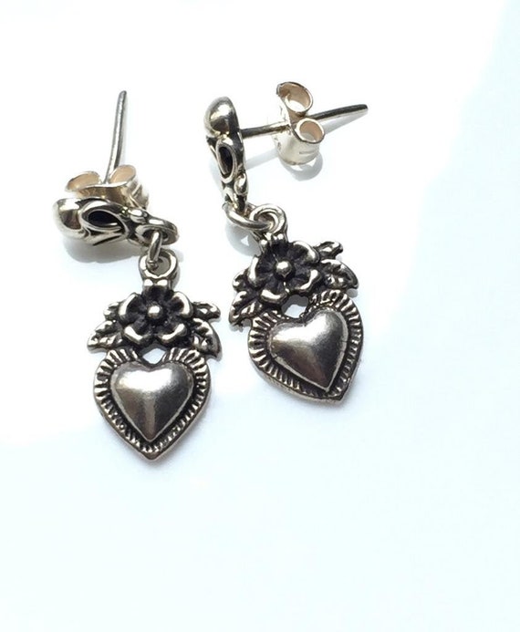 Vintage 925 Dangly Post earrings