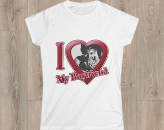 Camiseta com estampa "Eu amo meu namorado" do Harry Styles - Compra no Reino Unido