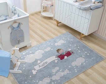 nursery boy rug