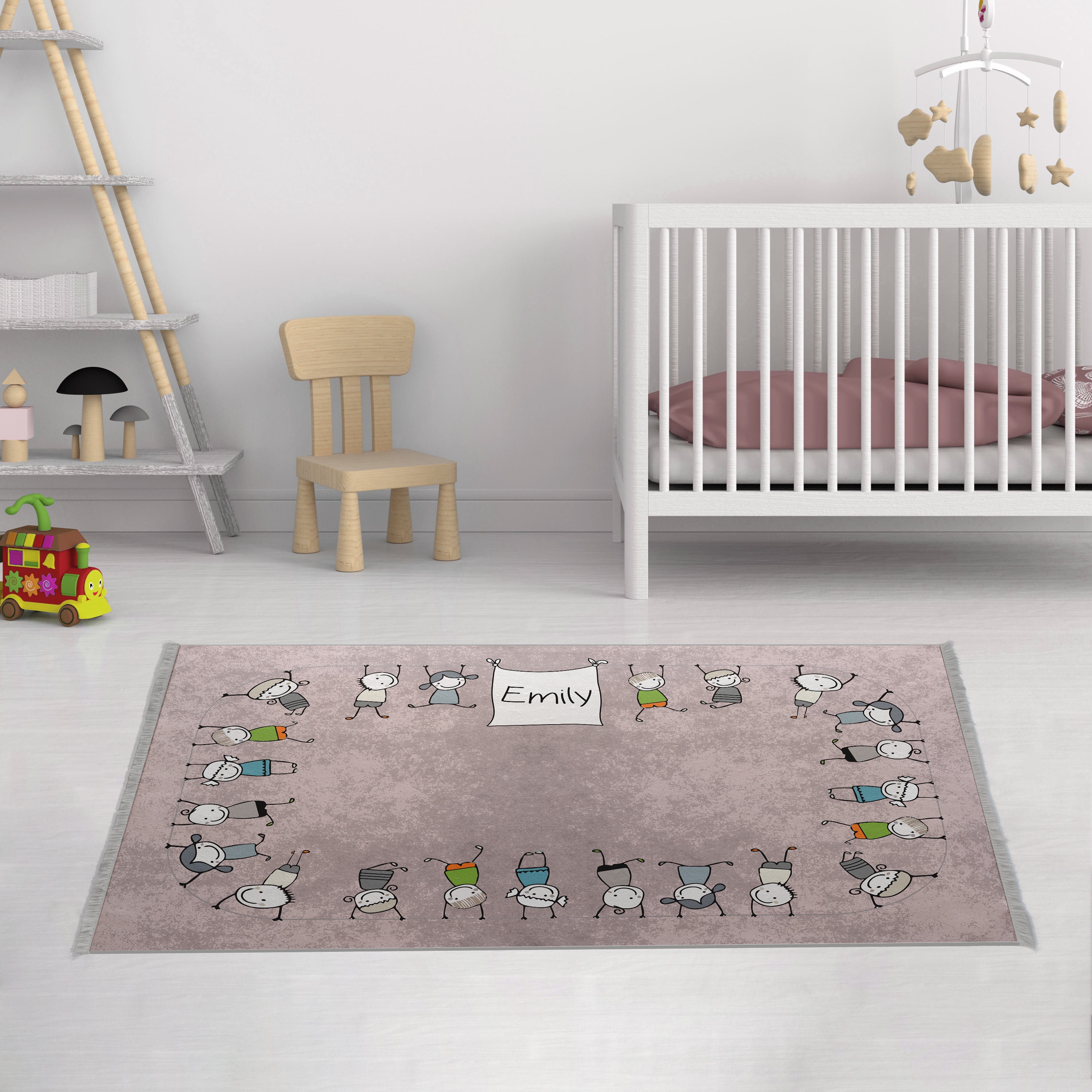 Personalized Nursery Rug Baby Girl Baby Boy Gift Bedroom Rug Etsy