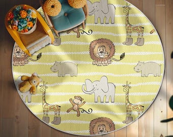 Soft & Safe Kids Play Rug, Non-Slip Fun Nursery Carpet, Cozy Toddler Playmat, Fun Bedroom Area Rug NR159