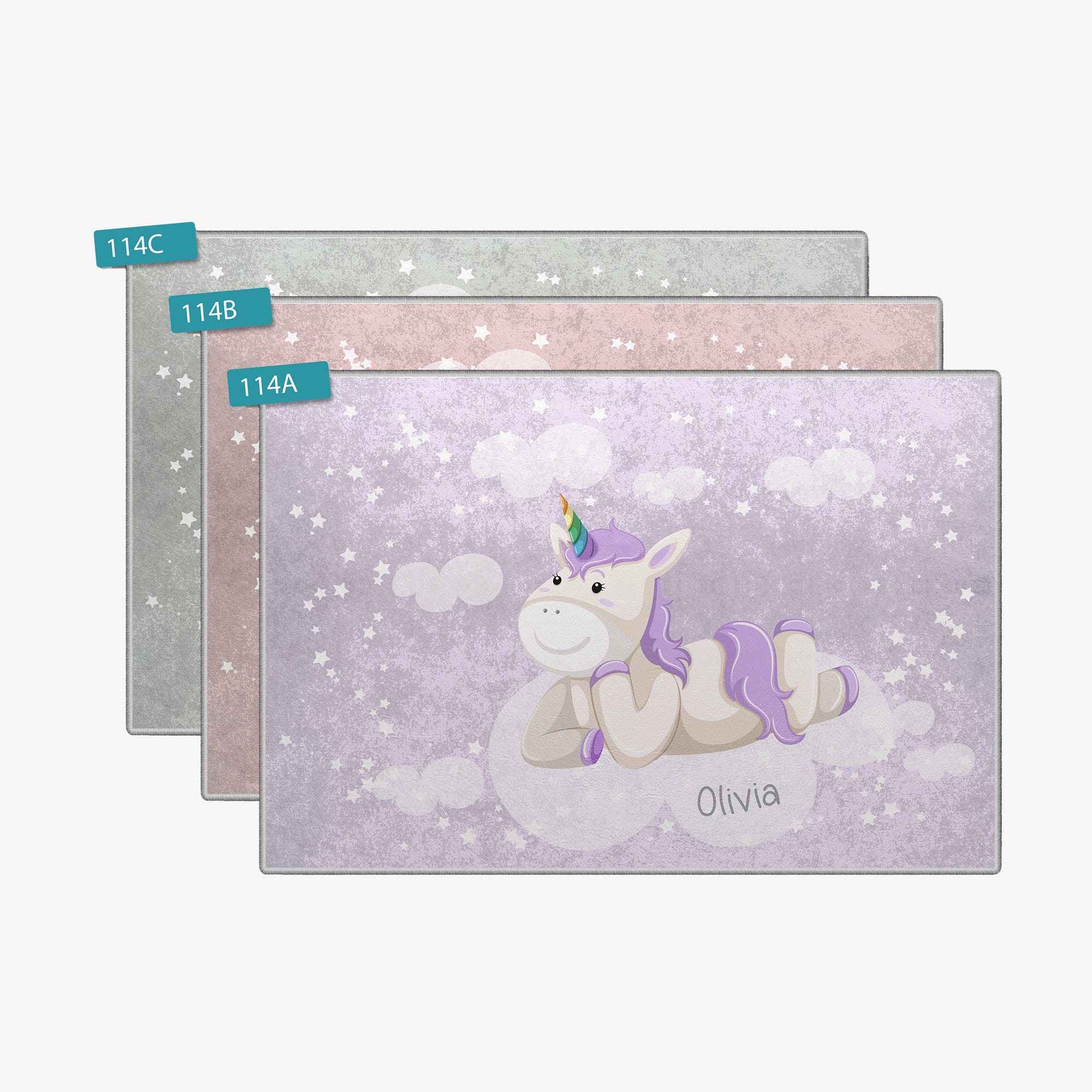 Custom Rugs For Baby Personalized Unicorn Nursery Rug Baby Girl Baby Boy Gift Bedroom Rug ...