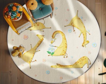 Soft & Safe Kids Play Rug, Non-Slip Fun Nursery Carpet, Cozy Toddler Playmat, Fun Bedroom Area Rug NR157