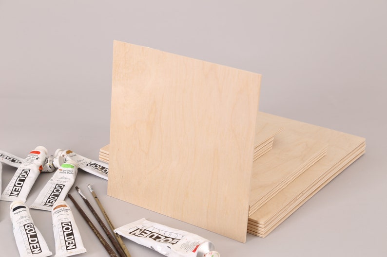unprimed panels,wood panels painting panels Birch Art Panels canvas watercolor boards