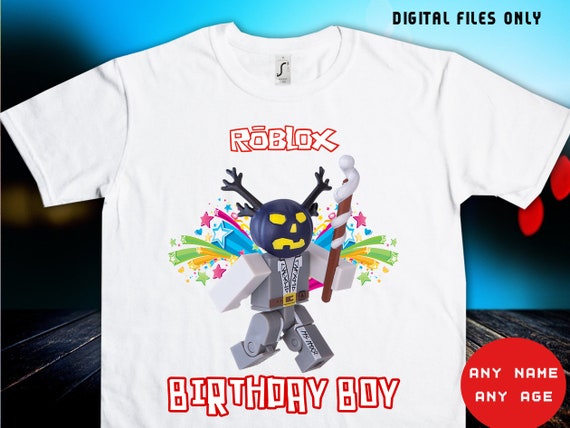 Diy Roblox Boy Birthday Shirt Roblox Iron On Transfer Roblox Birthday Boy Digital Printable High Resolution Image Guarantee - roblox ideas for all dresses outfits for all ocassions