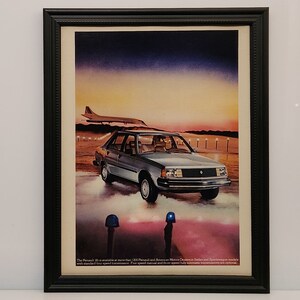 Framed Vintage 80&#39;s Car Ad 1981 Renault 18i Sports Wagon Classic Advertisement Automotive Wall Art Photo Poster