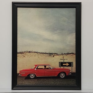 Gerahmte 60er Vintage Auto Ad 1962 Dodge Dart Sedan Werbung Automobil Klassische Wand Kunst Foto Poster