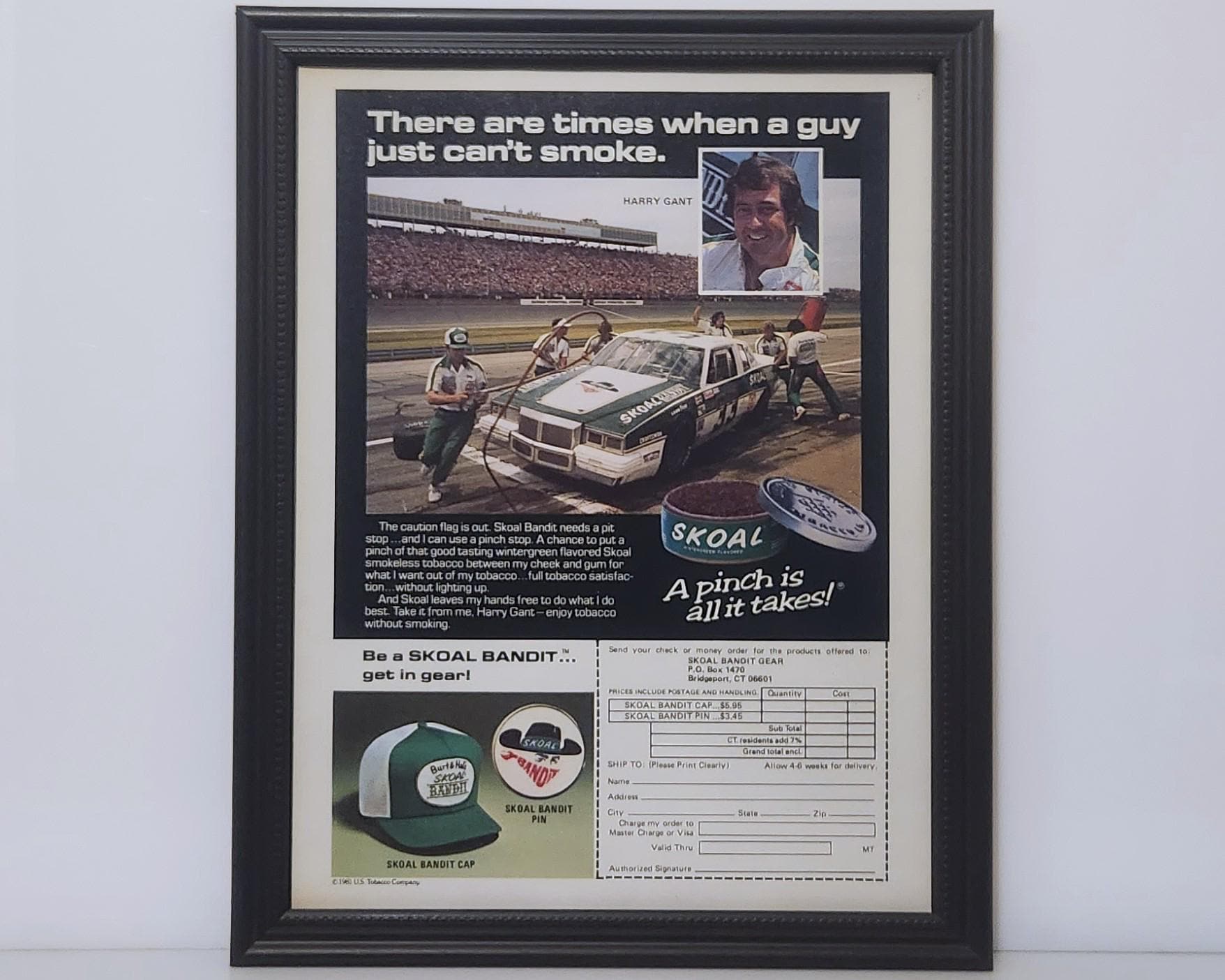 ビンテージ NHRA NASCAR メイン スポンサー 煙草 広告AD＆ パネル JOHNNY GRAY SERVICE CENTRAL FUNNY CAR 8X10 NHRA DRAG RACING