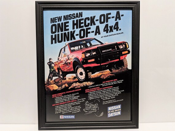 1983 DATSUN 4x4 KING CAB CLASSIC VINTAGE ADVERTISEMENT