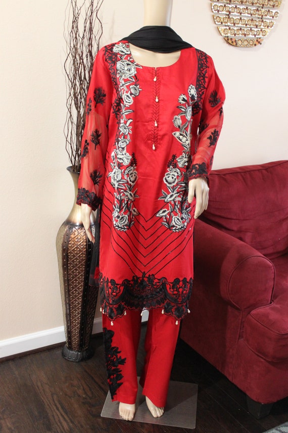 fancy red suit