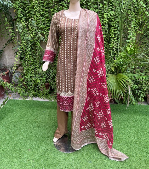 brown lawn dress Lawn - Meemsey - Eid Luxury - Vol 01 - Afsana