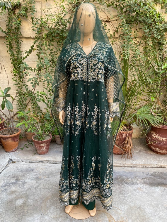 global desi green maxi dress Our Nostalgia Long Sleeve Maxi Dress Green main image 1