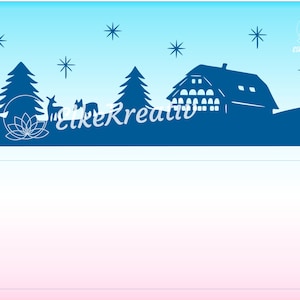 SVG-Plotterdatei Windlicht, Tischlicht, Kerzenhalter Schwarzwaldhaus, für Papier- und Vinyl in 3D, Licht und Schatten Kerze als Tischdeko