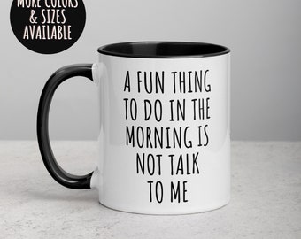 Funny Coffee Mug: Sarcastic Coworker Gift, Introvert Ceramic Mug