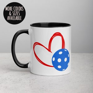 Pickleball Mug, Pickleball Love, Pickleball Heart, Pickleball Lover, Pickleball Addict, Great Gift for Her, Fun Gift 61