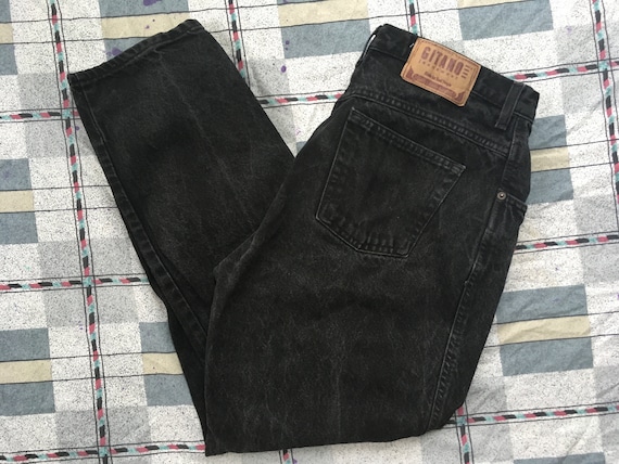 Vintage Gitano 32'' 33'' Women's Black Stonewash … - image 1