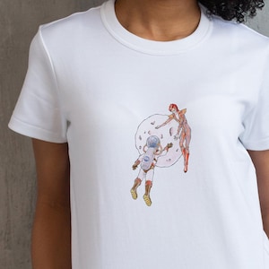 David Bowie tshirt Space Oddity shirt watercolor Ziggy Stardust illustration