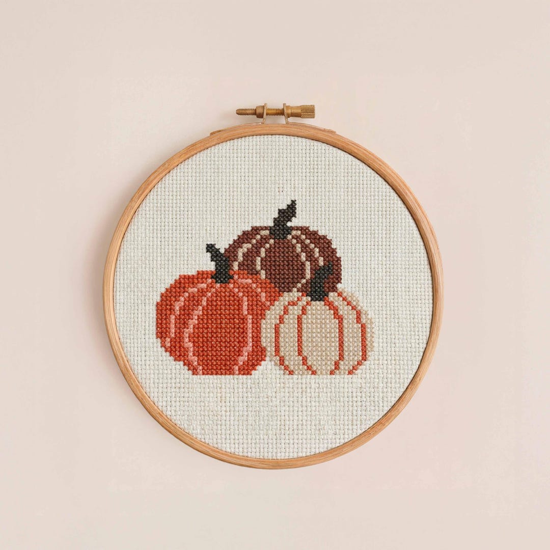 Pumpkins - Cross Stitch Pattern - PDF Instant Download - Autumn - Fall ...