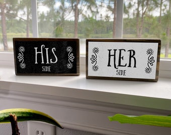 His And Her Signs Etsy