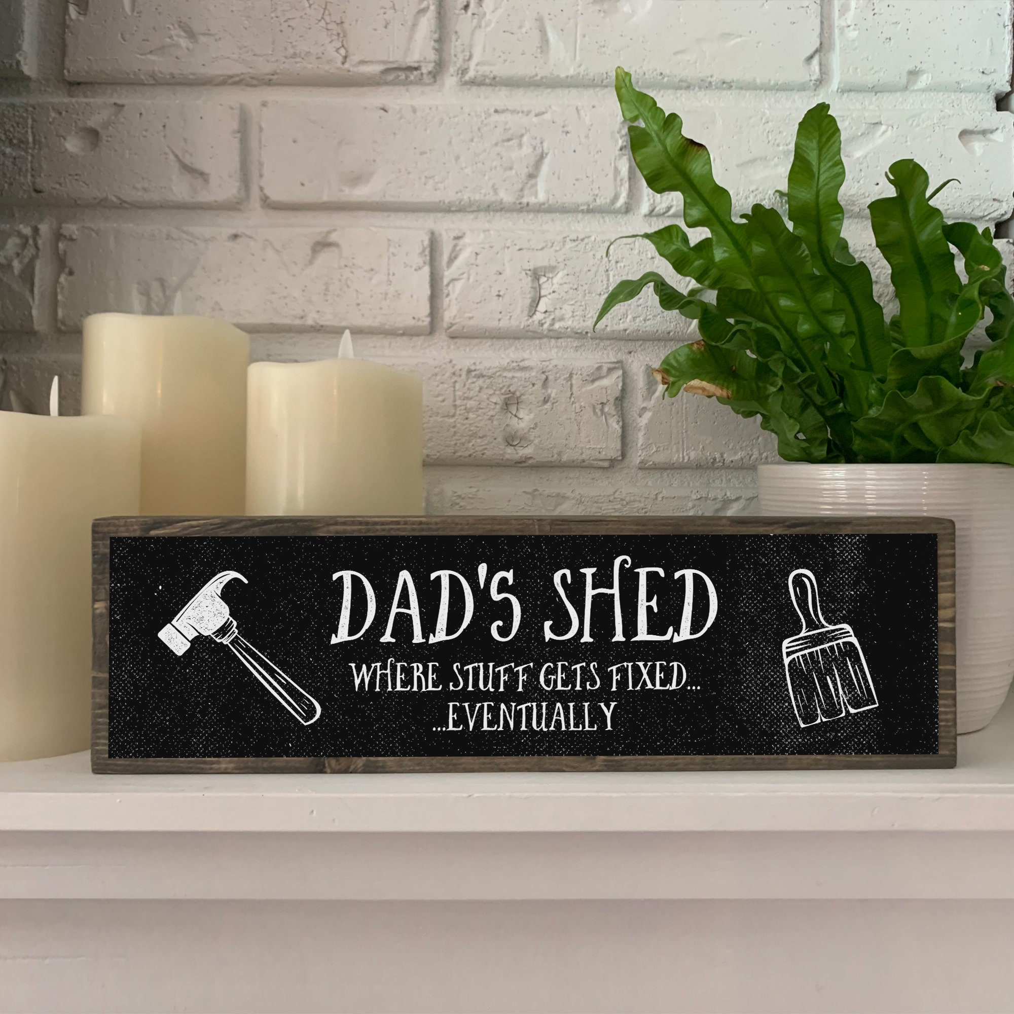 Rustic Fathers Day Dad gift Wood Look Home Decor 10x12 Metal Sign SS1242 Rustic Fathers Day Dad gift Wood Look Home Decor 10x12 Metal Sign SS1242