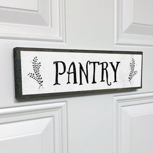 Pantry Sign: Rustic Metal & Wood Farmhouse Decor
