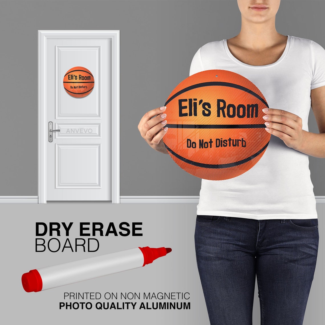 12 Metal Basketball Dry Erase Board Decorative Sign Door Etsy