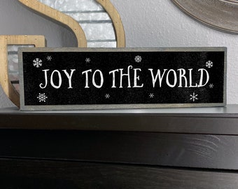 Joy To The World - Christmas Sign – Christmas Decor - Merry Christmas Wood Sign - Holiday Decorations