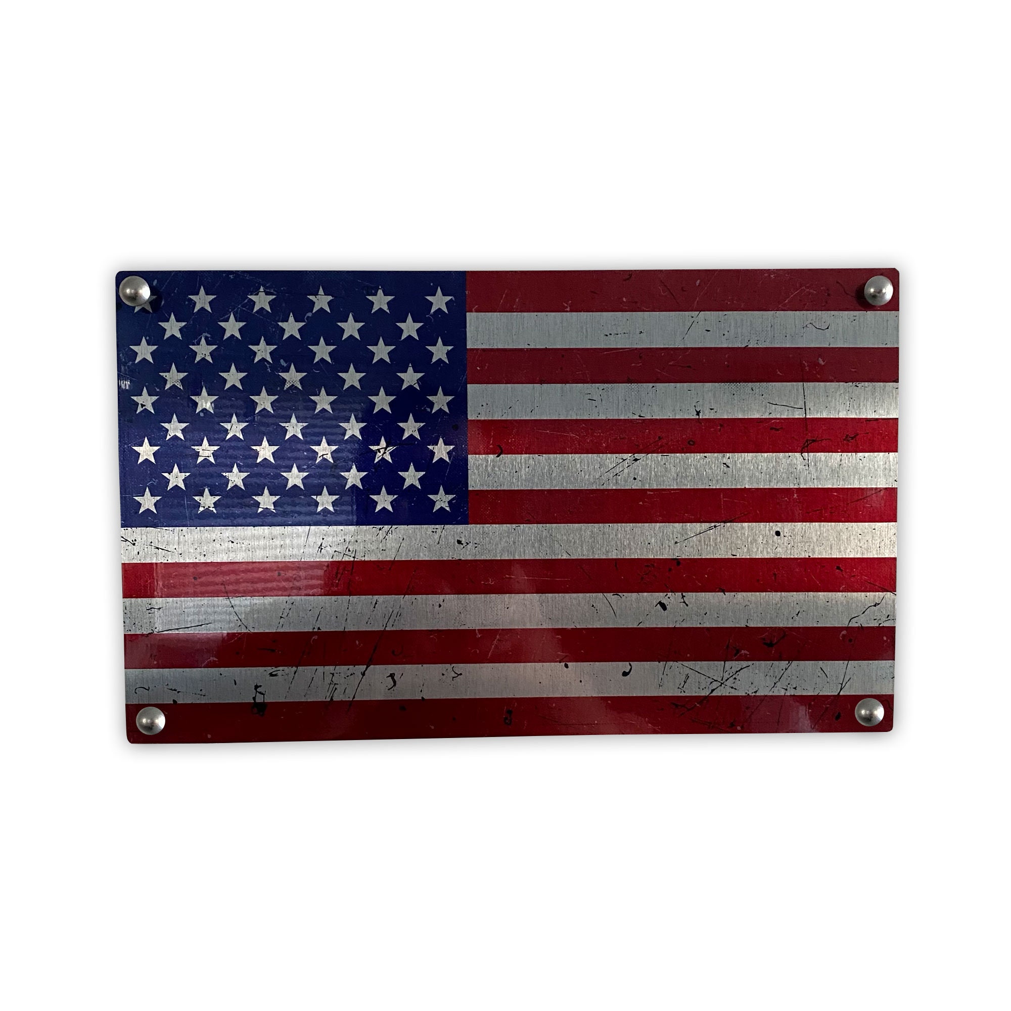 Metal American Flag Wall Decor: Patriotic Hanging Sign (12" X 7.25") - Etsy