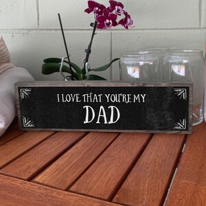 Handmade Metal Wood Sign Light Cute Rustic Wall Decor Art Farmhouse Decorations for Dad ANVEVO I Love That You're My Dad Handmade Metal Wood Sign Light Cute Rustic Wall Decor Art Farmhouse Decorations for Dad ANVEVO I Love That You're My Dad