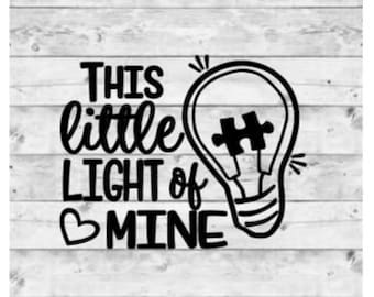 Autism Shirt - This Little Light of Mine