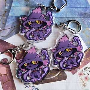 2&quot; Pokemone Mismagius Purple Phone Charm