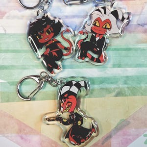 2&quot; Millie, Moxie, Blitz Red Demon Imp Acrylic Phone Charm