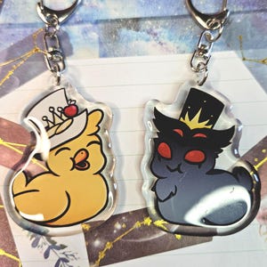 i[LAST BATCH] 2&quot; Lucifer and Stolas Duck Phone Charm Keychains