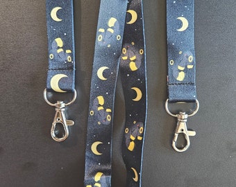 Umbreon Pokemone Black and Yellow Lanyard