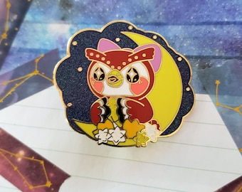 2" Celeste Villager ACNH Glitter Hard Enamel Pin