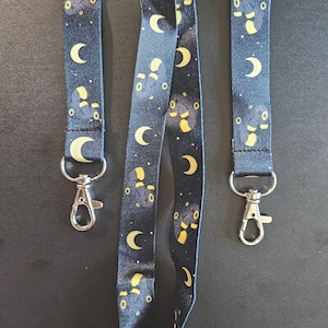 Umbreon Pokemone Black and Yellow Lanyard