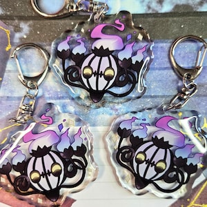 2&quot; Chandelure Pokemone Phone Charm Keychain