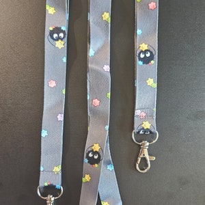 Soot Sprite Dark Gray Lanyard
