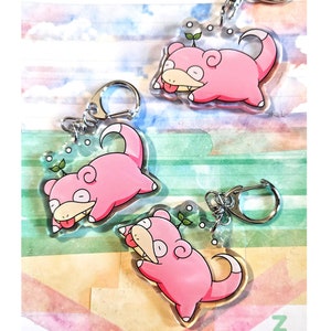 2 &quot;Slowpoke Pokemone Schlüsselanhänger Handyanhänger