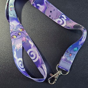 Ghost Type PKMN Monster Anime Lanyard