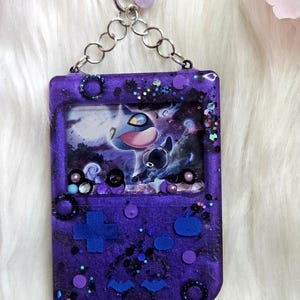 Shuppet Pokemone Card Gameboy Resin Shaker Bag Charm