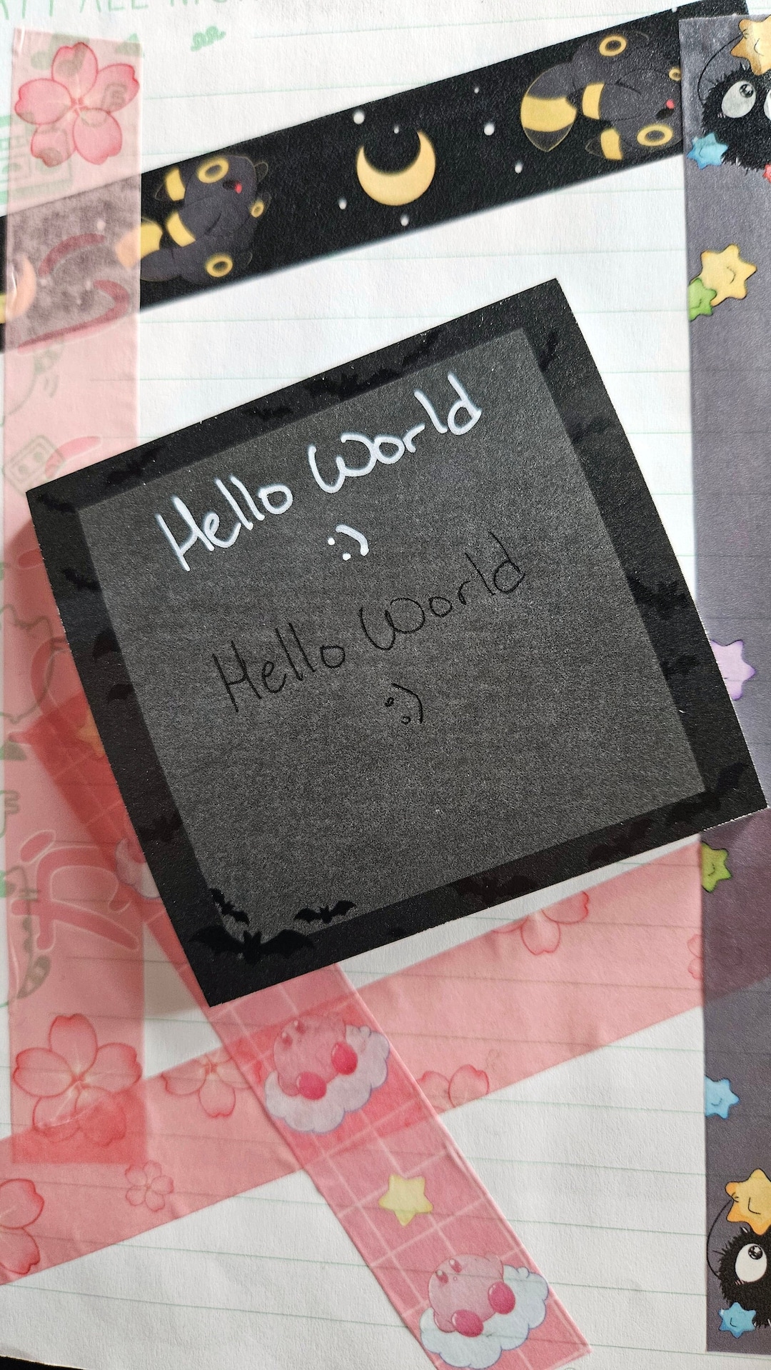 I[last Batch]goth Black and Gray Bat Sticky Notes - Etsy