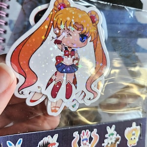 2.5&quot; Sailor Moon Star Holographic Sticker Pack
