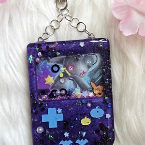 Banette Pokemone Card Gameboy Shaker Resin Bag Charm