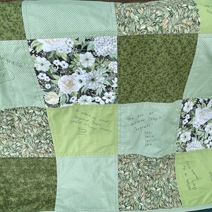 Wedding Graduation Retirement Quilts signed by guests