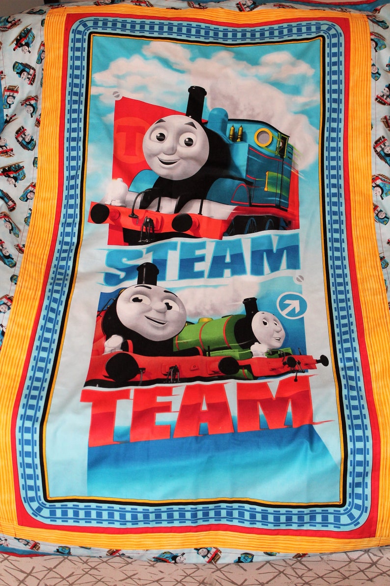 Thomas Train Quilt Etsy