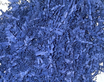 Navy Blue Crinkle Paper 1 lb Shredded