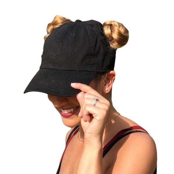 Baseball Cap With Attached Ponytail Etsy